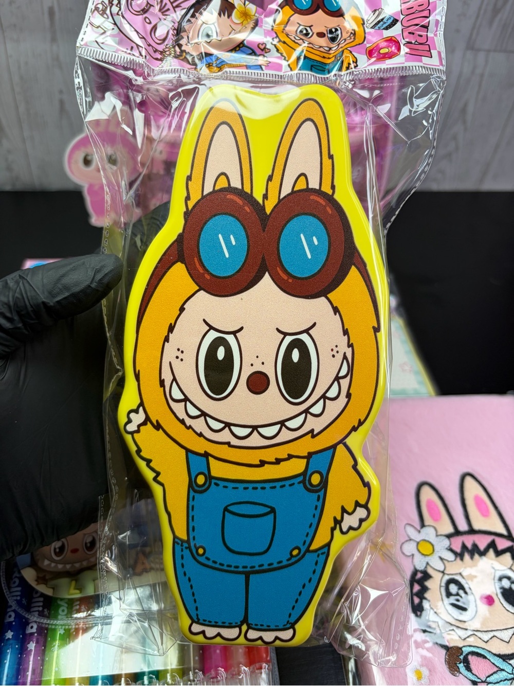 7pc Labubu Back To School Bundle!! Backpack,Pencil case,journal,crayons AND MORE - Picture 11 of 14